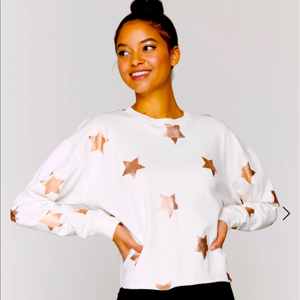 SPIRITUAL GANGSTER STAR CROPPED SWEATSHIRT -M/L